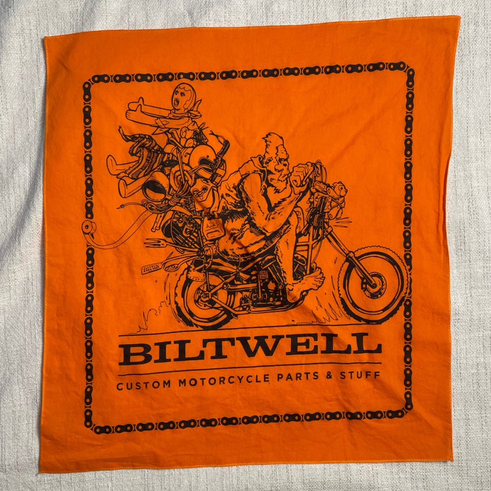 Orange Motorcycle Bandana